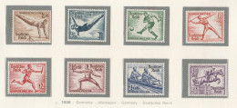 Germania Reich 1936 - Olimpic Games Set MH - Ete 1936: Berlin