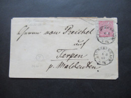 AD NDP 1869 GA Umschlag 1 Groschen Auf Umschlag Von Preußen U 36  Stempel K2 Landsberg ADW - Postwaardestukken