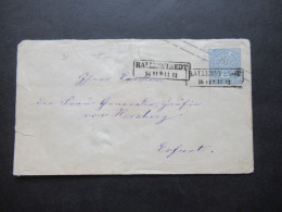 AD NDP 1863 GA Umschlag 2 Groschen Auf Umschlag Von Preußen U 31 A  Stempel Ra2 Ballenstedt An Die Gräfin Von Herzberg - Postal  Stationery