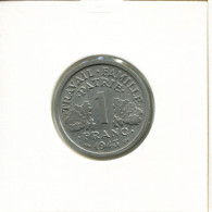 1 FRANC 1943 FRANCIA FRANCE Moneda #AK582.E - 1 Franc