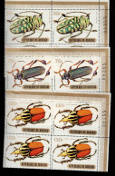 Insectes ** Les 3 Grosses Valeurs En Blocs De 4 **  Avions 126/128 ** - Unused Stamps