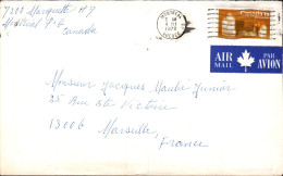 CANADA SEUL SUR LETTRE POUR LA FRANCE 1972 - Cartas & Documentos