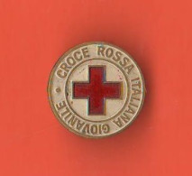 Spilla Croce Rossa Italiana Giovanile Smalti Red Cross Croix Rouge Anni '60 Marcata Lorioli F.lli Milano - Croix-Rouge