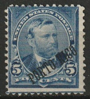 Puerto Rico 1899 5c Blue Unused, Mint No Gum Scott 212 - Puerto Rico