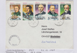 British Antarctic Territory (BAT)  Cover To Switzerland Ca Halley 31.12.1983 (TR151B) - Lettres & Documents