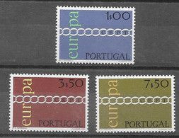 Portugal 1971 Europa CEPT (**) Mint, Mi 1127-29  - € 30,-; Y&T 1107-09 - € 22,- - 1971