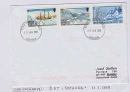 British Antarctic Territory (BAT) Cover Ca Ca Rothera 23 JAN 2005 (TR165C) - Covers & Documents