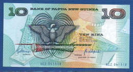 PAPUA NEW GUINEA - P. 9a – 10 KINA ND (1988) UNC, S/n NCZ 041518 - Papua New Guinea