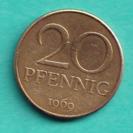 Germany  - 1969 - 20 Pfennig.. - KM11 - 20 Pfennig