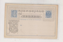 ICELAND Postal Stationery Unused - Postwaardestukken