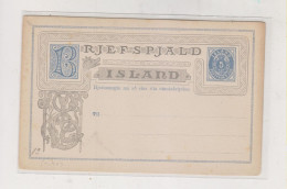 ICELAND Postal Stationery Unused - Entiers Postaux