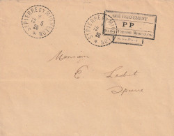 SPM Lettre 1926 " PP" USAGE LOCAL Utilisé Faute De Timbre Cote 90€ - Lettres & Documents