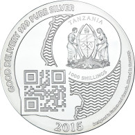 Monnaie, Tanzanie, Zanzibar, 1000 Shillings, 1 Vera Silver Oz, 2015, FDC, Argent - Tanzanie