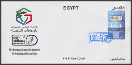 Egypt - 2023 - FDC - The Egyptian Sports Federation For Intellectual Disabilities - Lettres & Documents