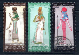 Ägypten 873 - 875 Canc Pharao Kostüme - EGYPT / EGYPTE - Gebruikt