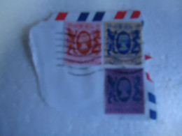 HONG KONG  USED 3 STAMPS  ON PAPER  QUEEN - Otros & Sin Clasificación