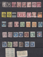 40 Timbres Espagnoles De 1850 à 1872, Voir Scan Recto Verso - Used Stamps