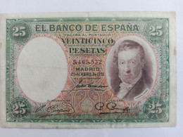 Espagne 25 Pesetas 1931 - 25 Peseten