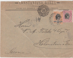 Brésil Constantino Barza Pernambuco YT Brazil N° 82 83 Cachet Maritime Buenos Ayres à Bordeaux 2 LK N°4 17 JUN 1899 - Lettres & Documents