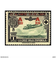 ES371SASF-L4362PC-TRSPAEREO.España. Spain   Espagne.CRUZ ROJA ESPAÑOLA AEREA.SOBRECARGADA1926 (Ed 371**). S/C - Other & Unclassified