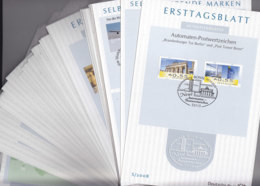 BRD ETB 2008, Komplett, Ersttagsblätter Mi. 2637-2706, Gestempelt - Sonstige & Ohne Zuordnung