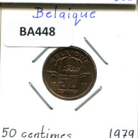 50 CENTIMES 1979 FRENCH Text BELGIQUE BELGIUM Pièce #BA448.F - 50 Cents