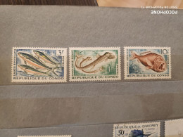 Congo Fishes (F4) - Used Stamps