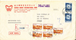 China Registered Air Mail Cover Sent To Sweden Taipei 10-5-1976 - Luchtpost