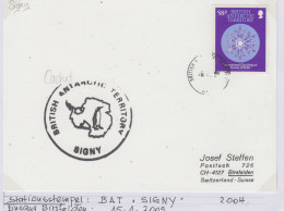 British Antarctic Territory (BAT) Cover Ca Signy 2004  (TR168C) - Lettres & Documents