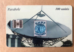 Télécarte Comores - SNPT - Parabole - Comores