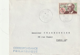 TAAF 1962 Lettre TIMBRE JEAN CHARCOT CAD TERRE ADELIE - Storia Postale