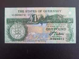 States Of Guersey  Billet 1 Pound  Non Daté Ttb+ - Altri & Non Classificati
