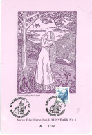 Norway  1992 Norwegian Philately Association Souvenir Sheet No 8 - Queen Ragnhilds Dream Cancelled 2.8.92 Royal Visit - Lettres & Documents