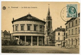 Belgium 1923 Postcard - Tournai, La Salle Des Concerts; Scott 148 - 10c.King Albert I - Doornik