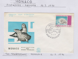 Monaco 1970 Seals 1v FDC (IN159) - Faune Antarctique