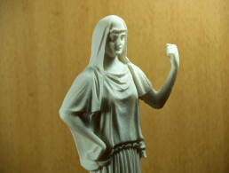 Vesta Hestia Sculpture Greek Hearth Goddess Statue Handmade 02929 - Plaster