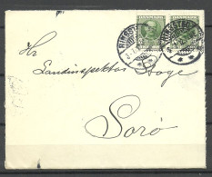 DENMARK 1912 Cover To Sorö NB! Cover Is Opened From 3 Sides! - Covers & Documents