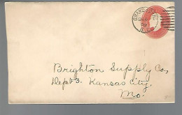 58016) Canada Postal Stationery Grand Forks  Postmark Cancel Duplex 1909 - 1903-1954 Kings