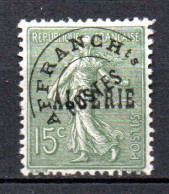 Col33 Colonie Algérie Préo N° 3 Neuf X MH Cote : 8,00€ - Postage Due