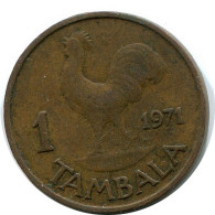 1 TAMBALA 1971 MALAWI Münze #BA196.D - Malawi