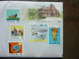 2023 AUSTRALIA  4 Stamps Mint On A Letter + 1 Used - Ungebraucht