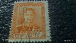 YENİ ZELANDA-  1938         2P               KİNG GEORGE VI          USED - Gebraucht