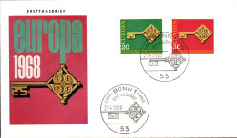 EUROPA 1968 ALLEMAGNE FDC - 1968