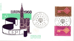 EUROPA 1968 FRANCE FDC - 1968