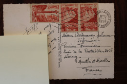 1958 Andorre Cover Vallées D'Andorre Andorra Croix Gothique Les Escaldes - Lettres & Documents