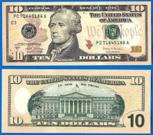USA 10 Dollars 2017 A Neuf UNC Mint Philadelphia C3 Suffixe A Etats Unis United States Dollar Paypal Bitcoin - United States Notes (1862-1923)
