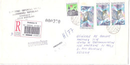 Bank Mail Slovakia Slovaquie Registered Letter Recommandée From Bratislava To Bruxelles Belgium 1998 - Lettres & Documents