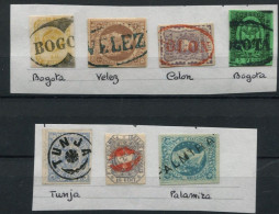 !!! SELECTION DE TIMBRES CLASSIQUES DE COLOMBIE DONT 5 PESOS DE 1867. TTB - Colombia