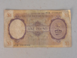 BRITSH MILITARY AUTHORITY - ONE POUND - 1 Pond