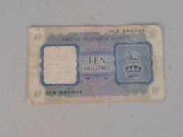 BRITSH MILITARY AUTHORITY - TEN SHILLINGS - 10 Shillings